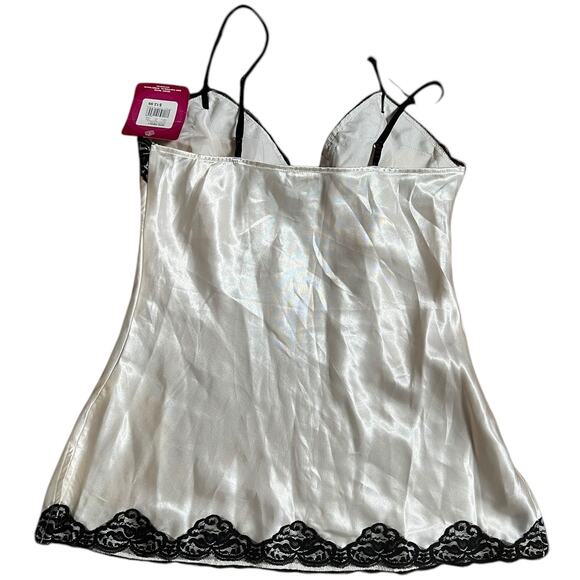 Xhilaration Cream Y2K Top Lace slip Size Small S NWT - Picture 2 of 5